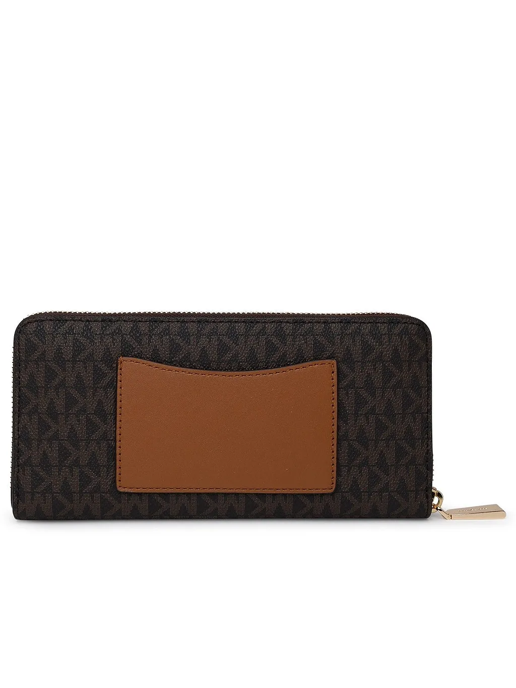 Logo Plaque Zipped Wallet