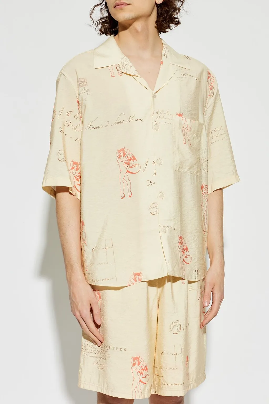 Misbhv Printed Camp-Collar Shirt