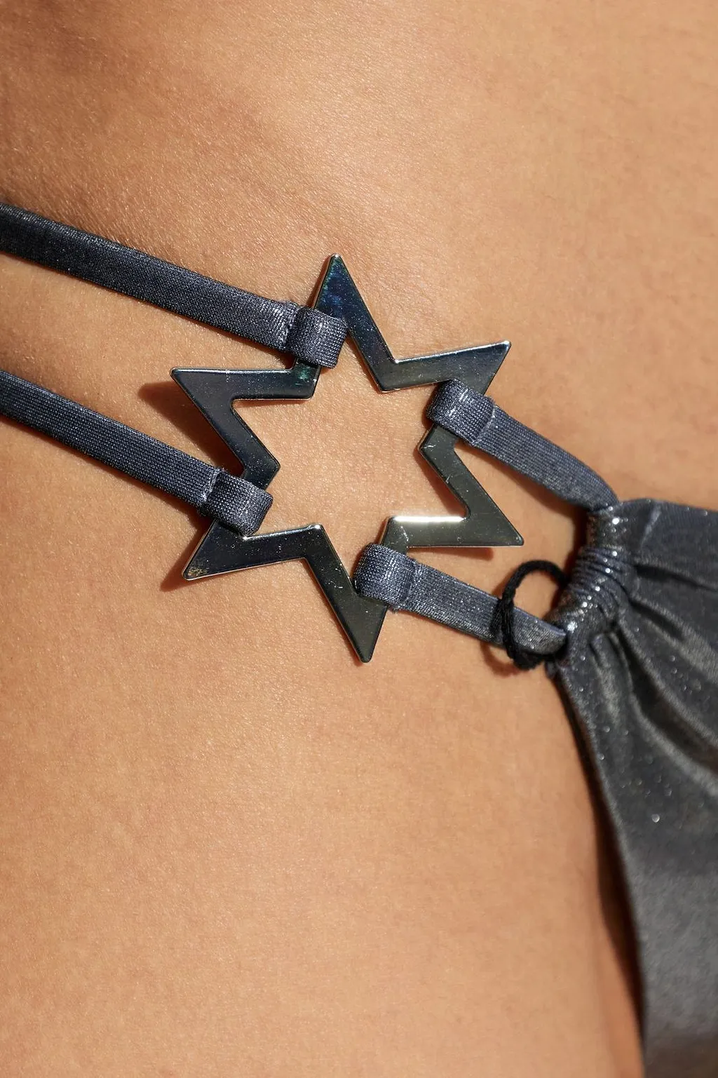 Misbhv Ruched Star-Detail Bikini Bottoms