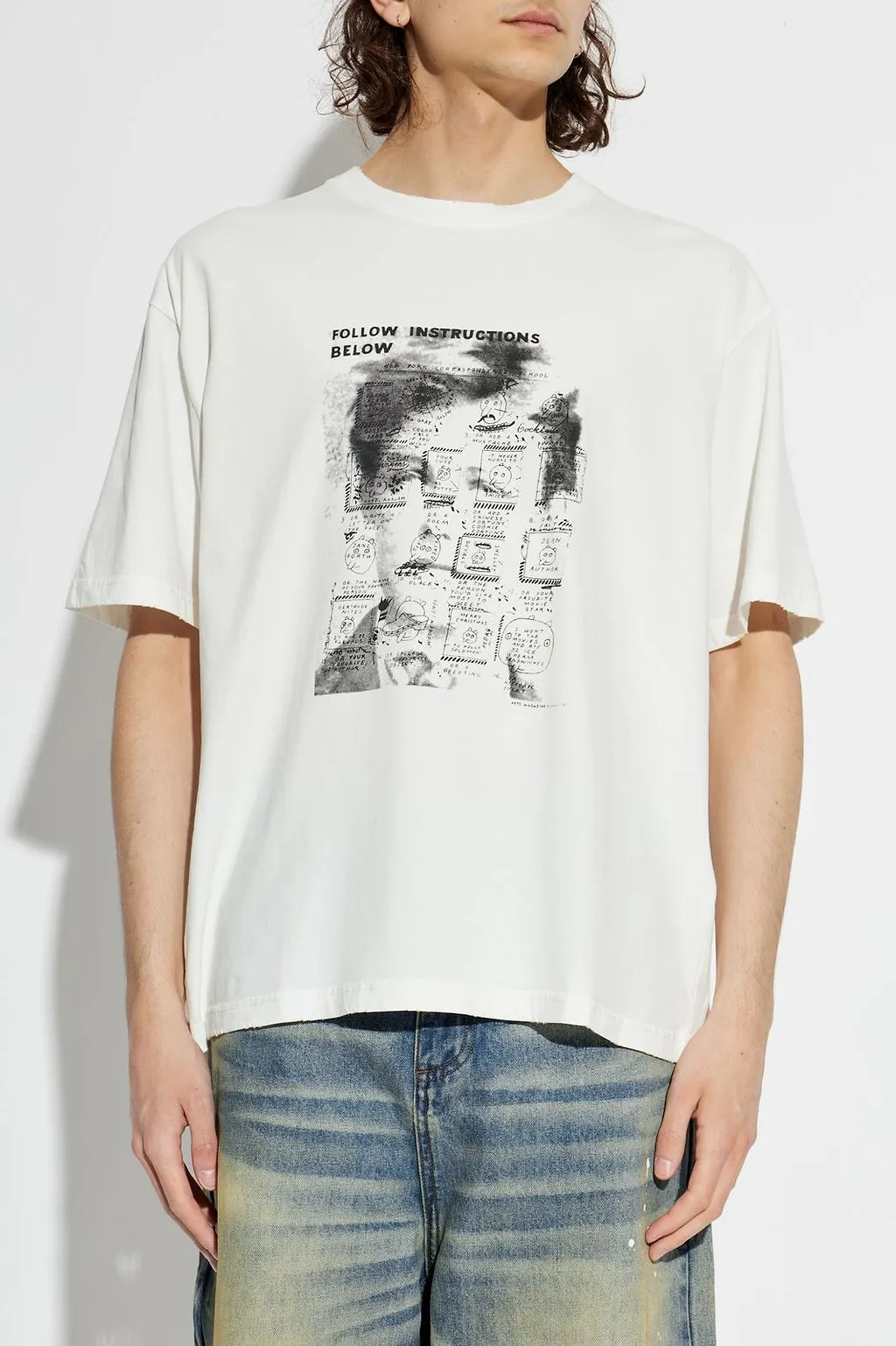 Misbhv X Ray Johnson Rimbaud Print T-Shirt