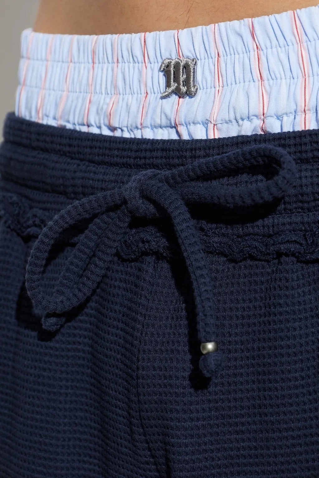 Misbhv Waffle Knit Drawstring Pants