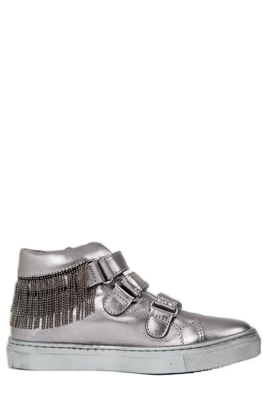Miss Blumarine Fringed Mid-Top Sneakers