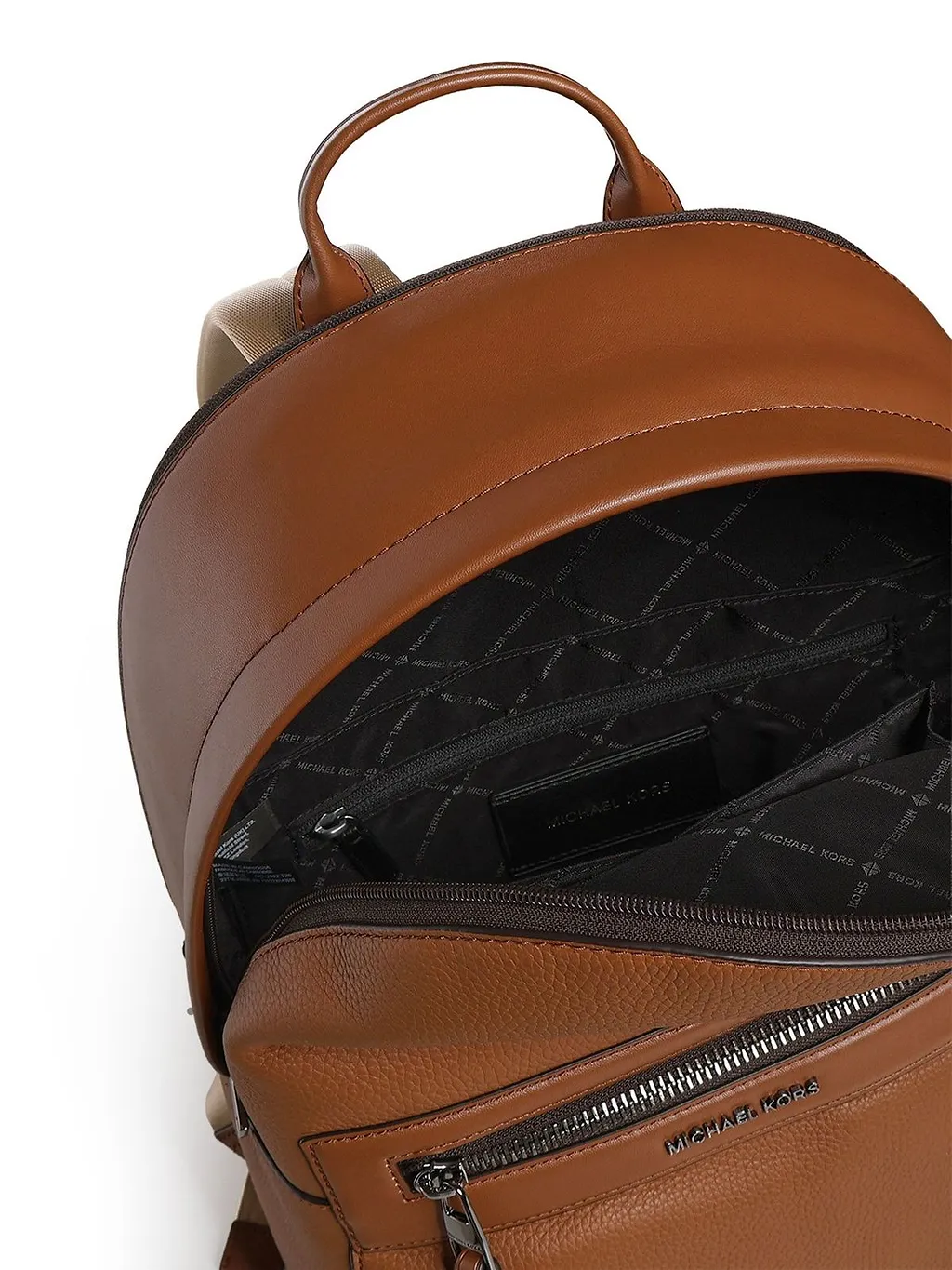 Pebbled Zip Pocket Backpack