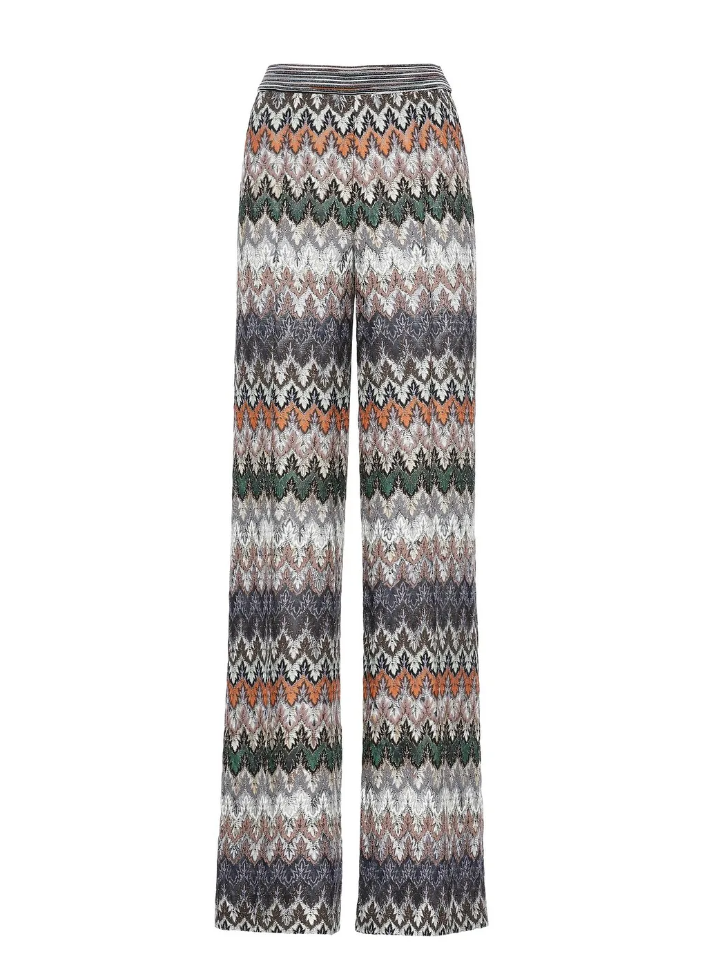 Missoni Chevron Wide-Leg Knitted Trousers