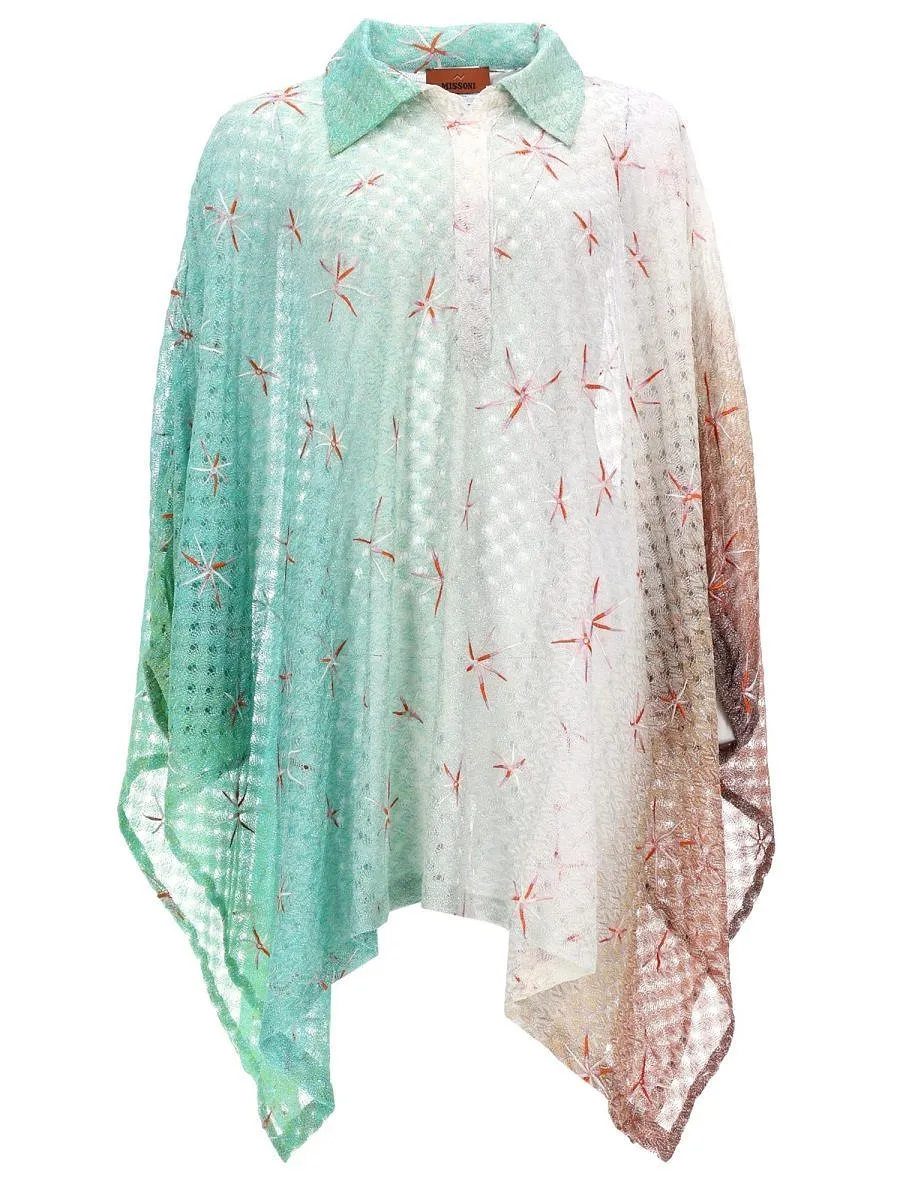Missoni Gradient Print Poncho Top