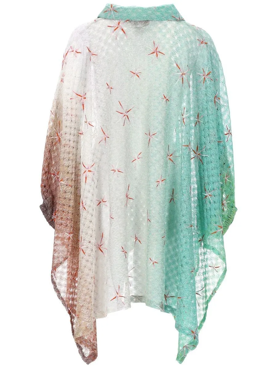 Missoni Gradient Print Poncho Top