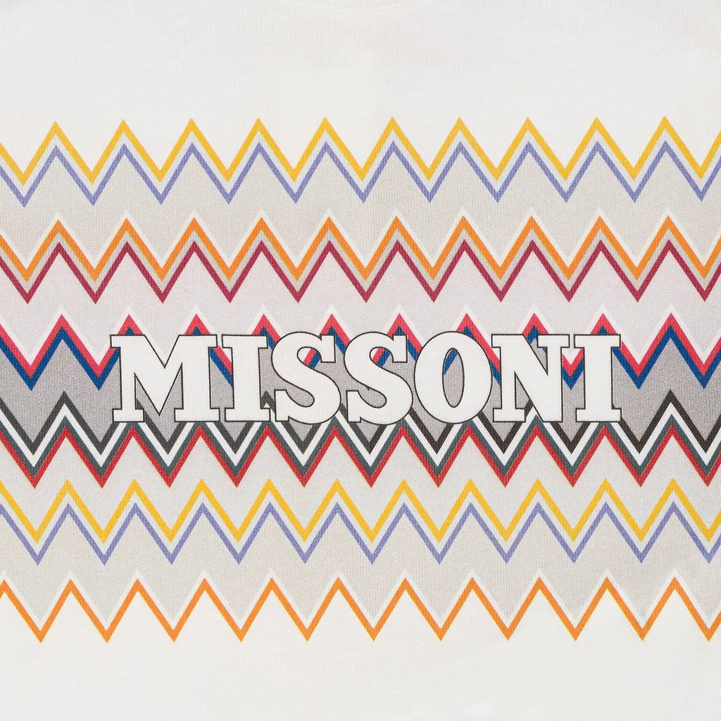 Missoni Kids Zig-Zag Printed Crewneck T-Shirt