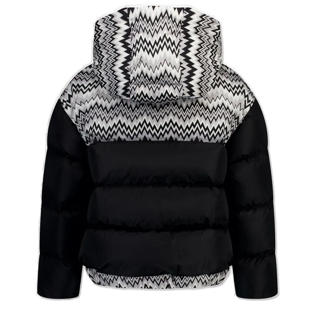 Missoni Kids Zigzag-Pattern Zipped Hooded Jacket