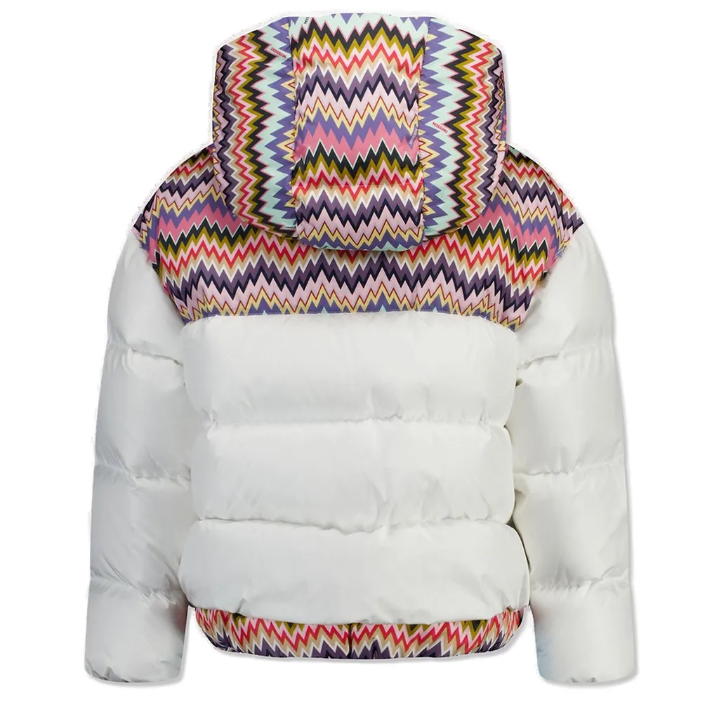 Missoni Kids Zigzag-Pattern Zipped Hooded Jacket