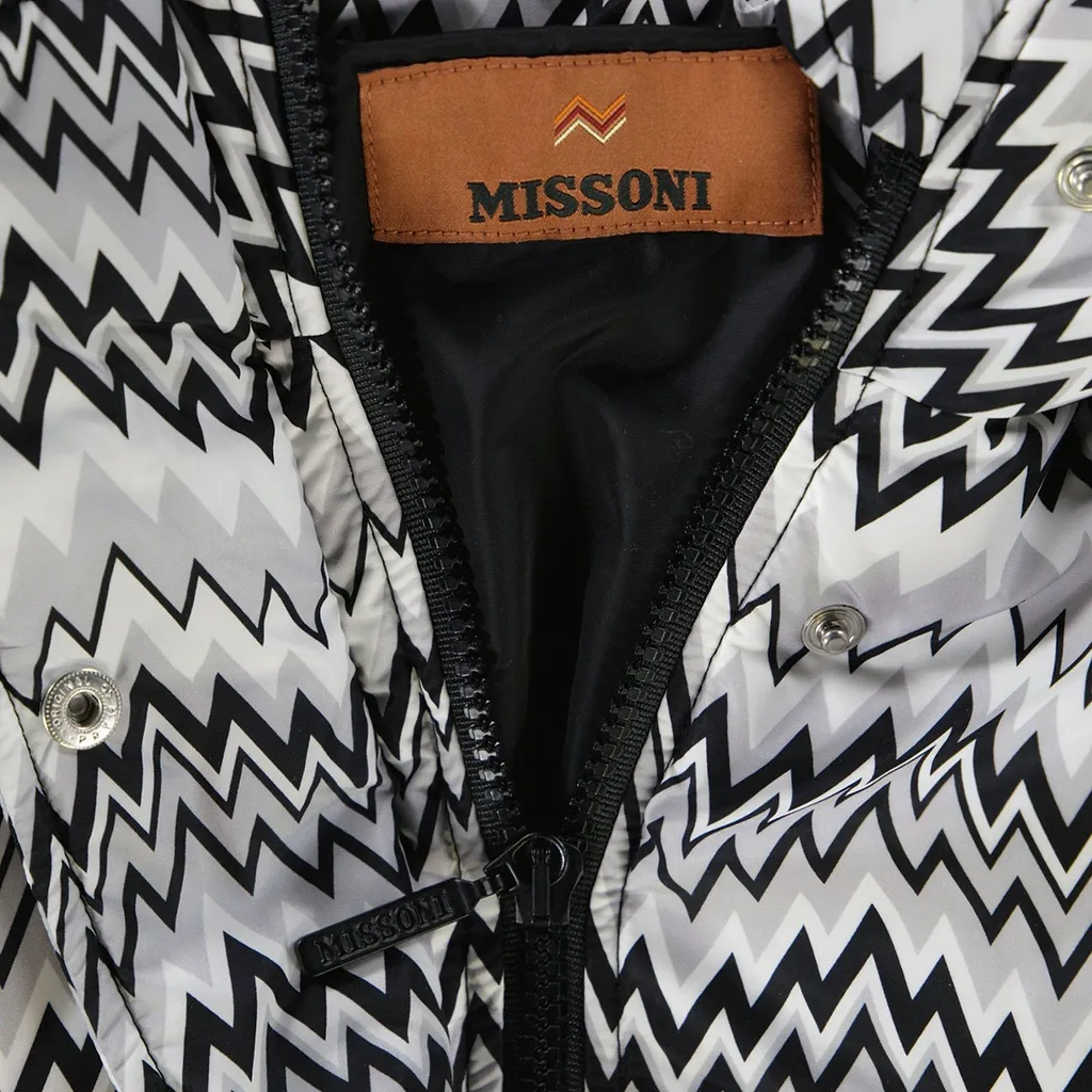Missoni Kids Zigzag-Pattern Zipped Hooded Jacket