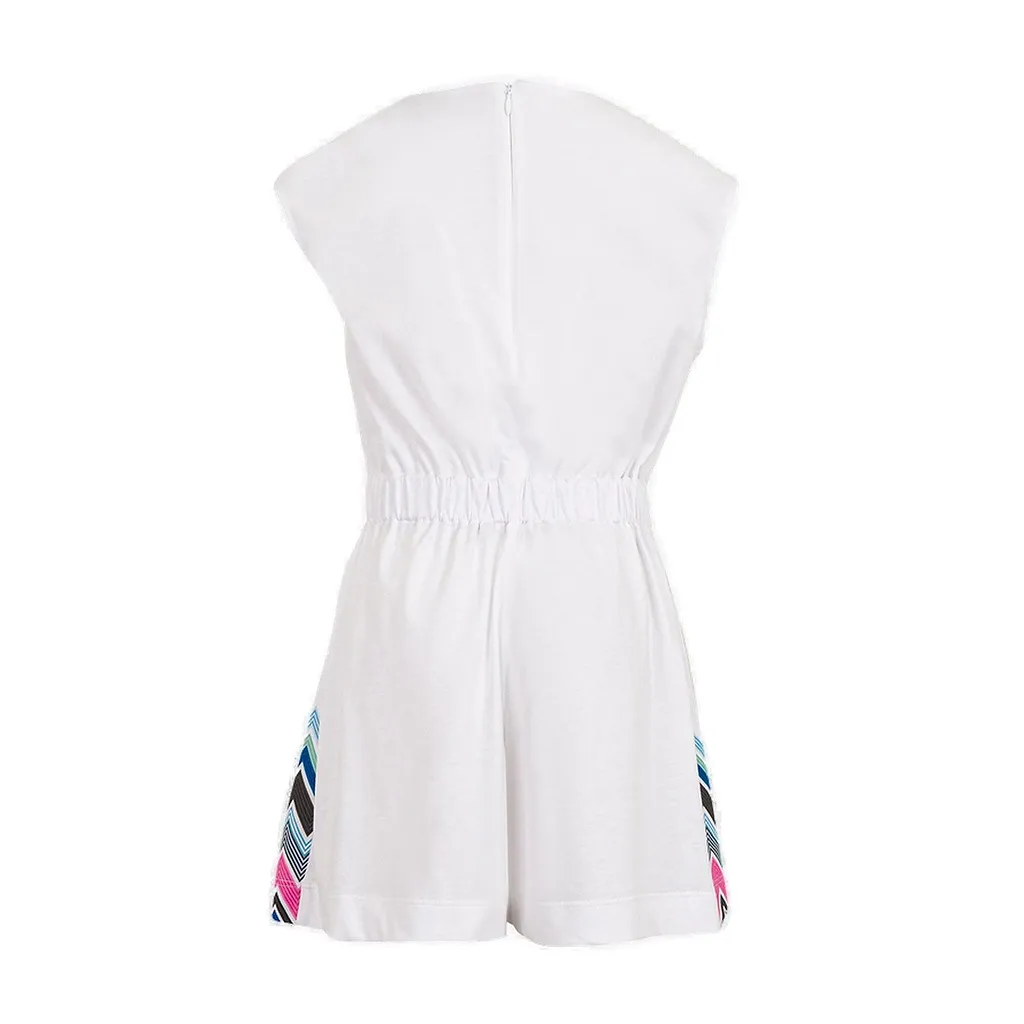 Missoni Kids Zigzag Printed Jersey Playsuit