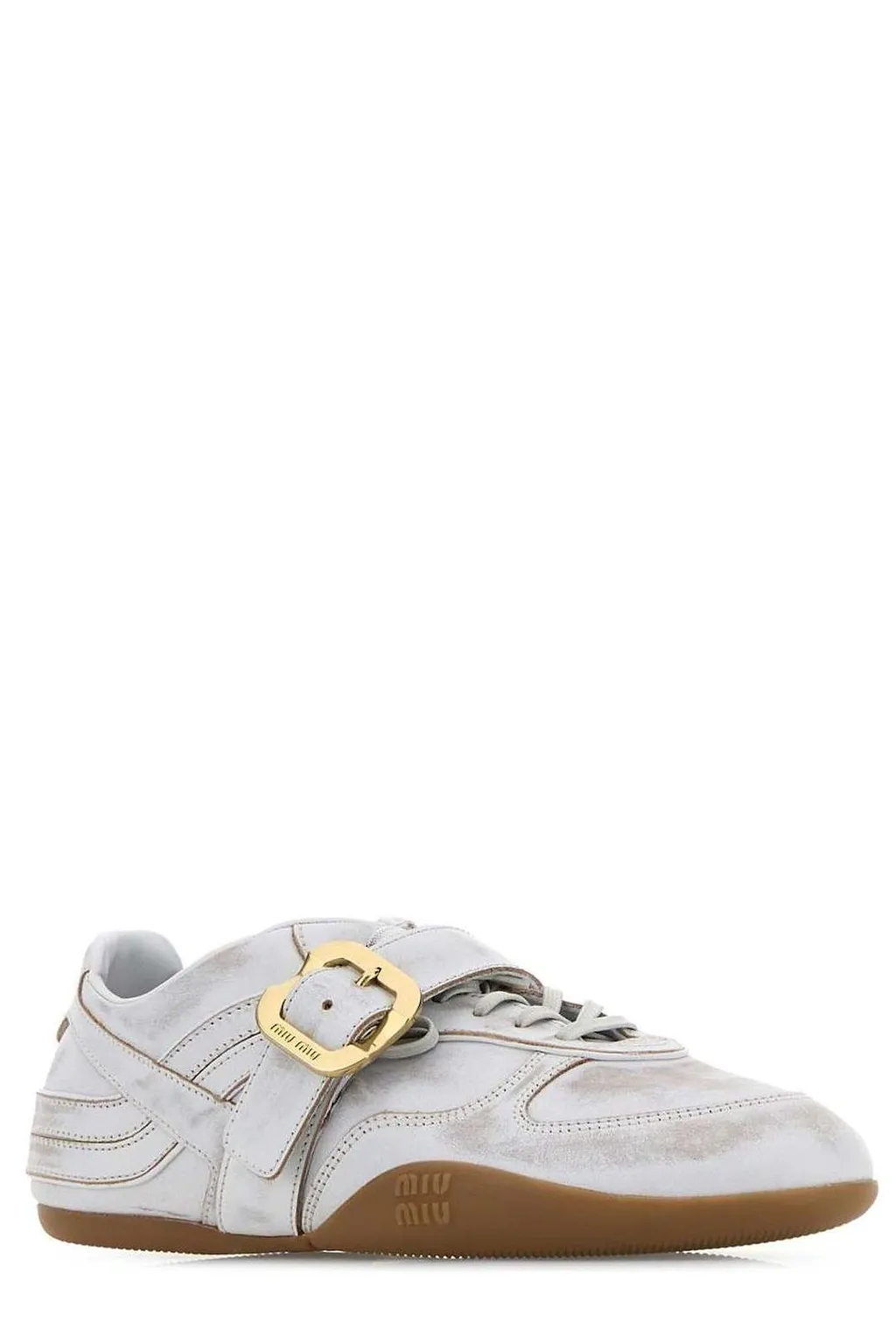 Miu Miu Gymnasium Round-Toe Sneakers