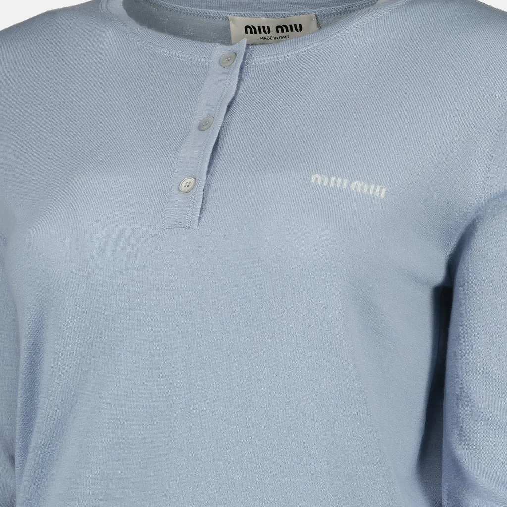 Miu Miu Henley Crewneck Jumper