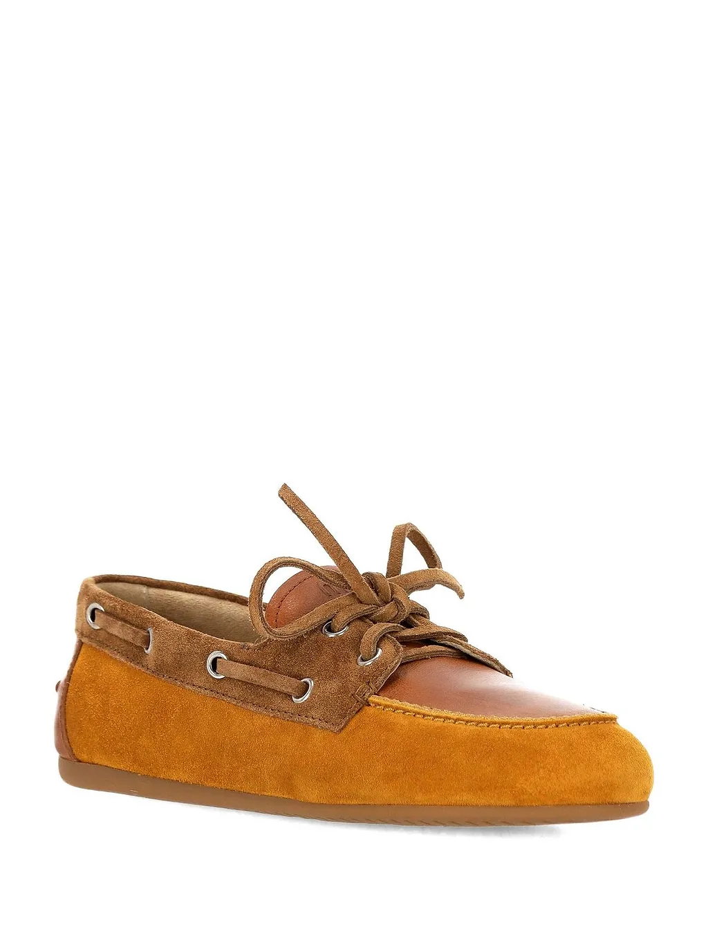 Miu Miu Lace-Up Boat Flat Shoes