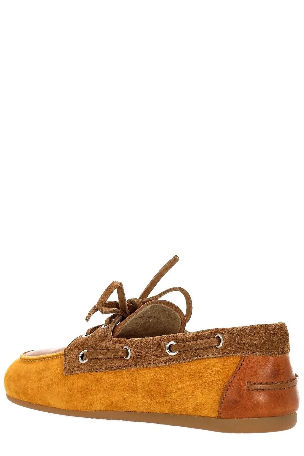 Miu Miu Lace-Up Boat Flat Shoes