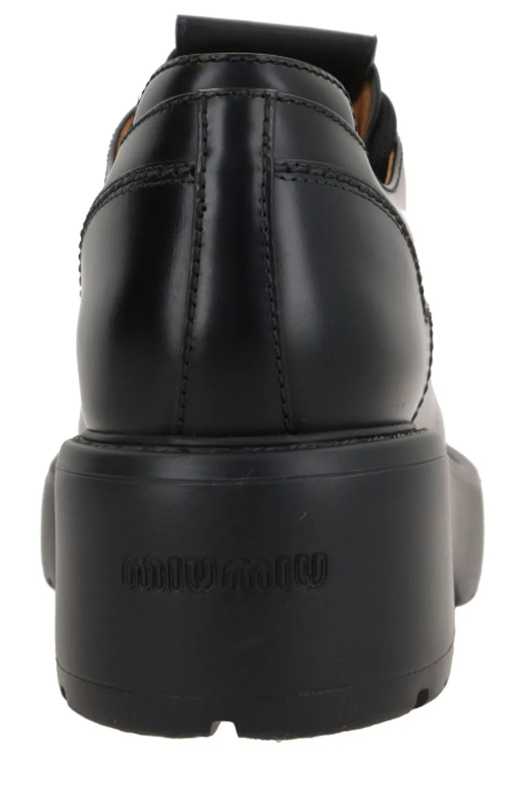 Miu Miu Lace-Up Flat Shoes