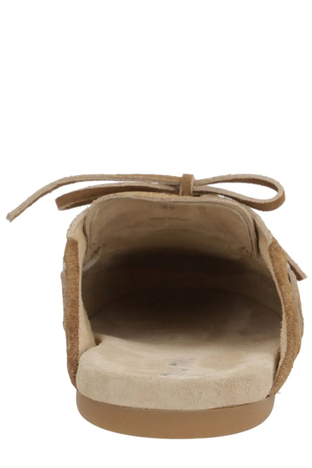 Miu Miu Lace-Up Flat Mules