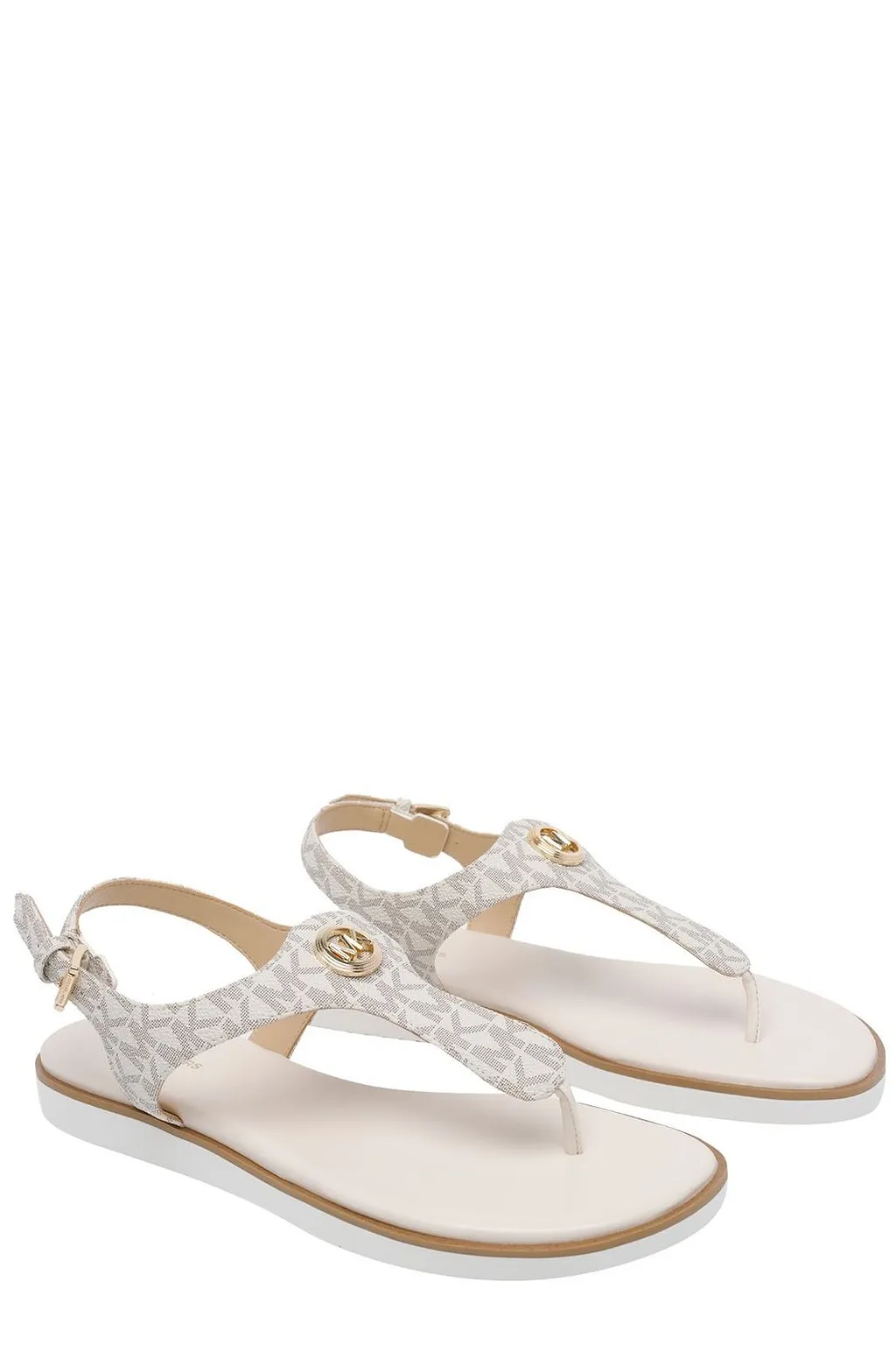 Michael Michael Kors Val Logo Plaque Sandals