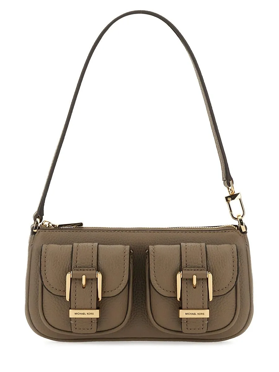 Zoe Buckle Detailed Shoulder Bag