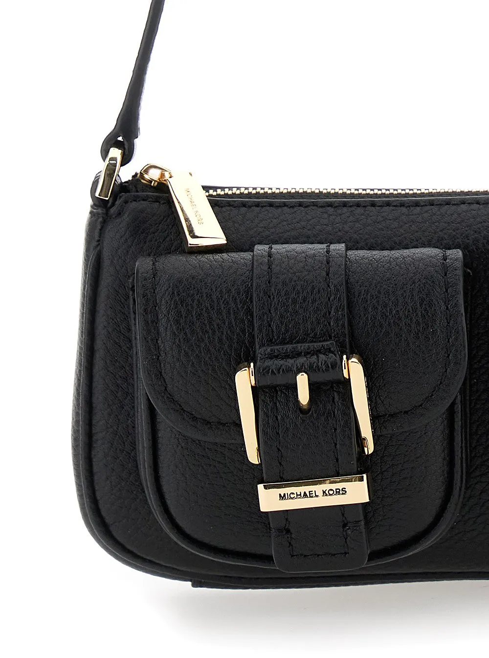 Zoe Buckle Detailed Shoulder Bag