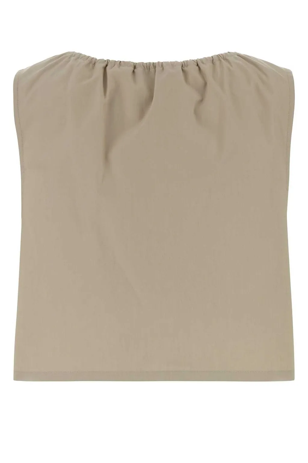 Miu Miu Logo-Detailed Sleeveless Top