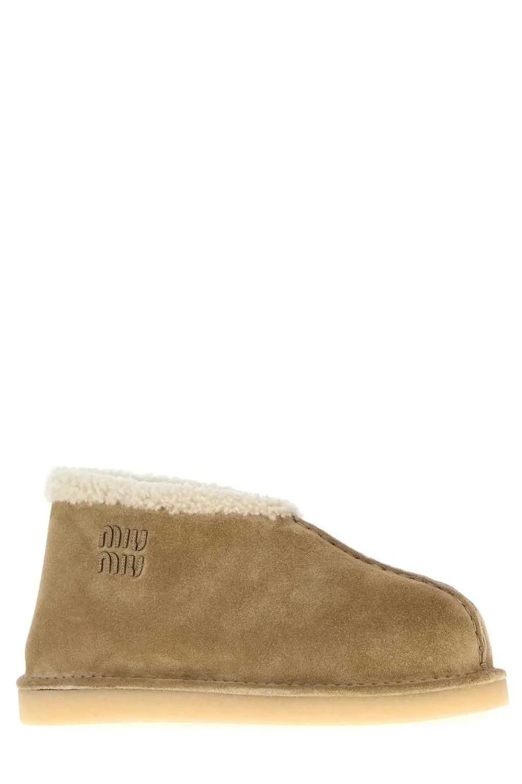 Miu Miu Logo-Detailed Slip-On Boots