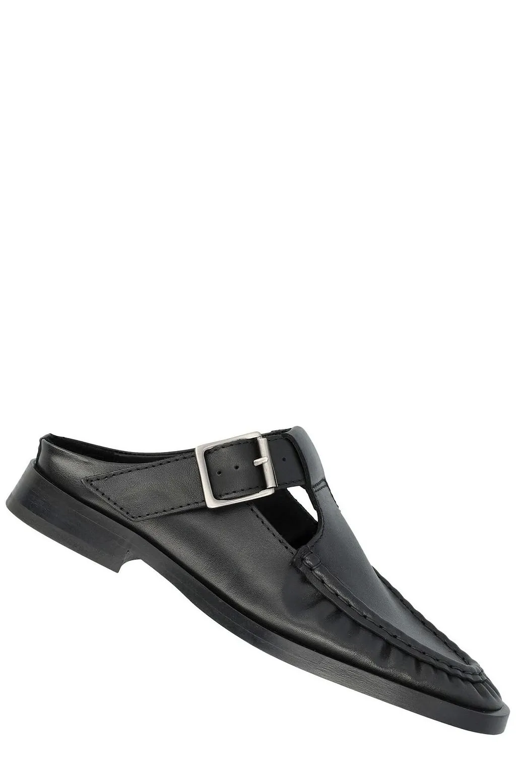 Miista Gianna Buckled Moccasin Mules