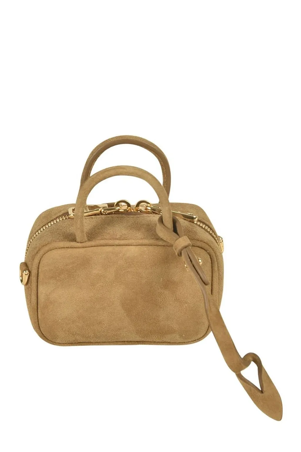 Miu Miu Logo-Embossed Mini Top Handle Tote Bag