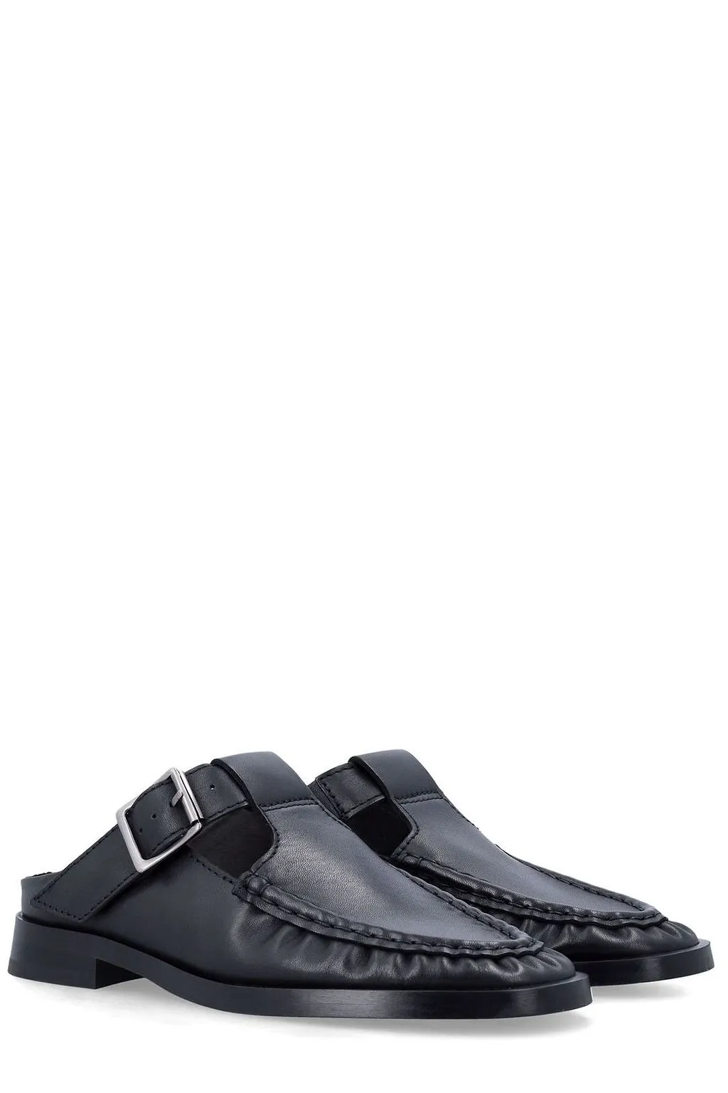 Miista Gianna Buckled Moccasin Mules
