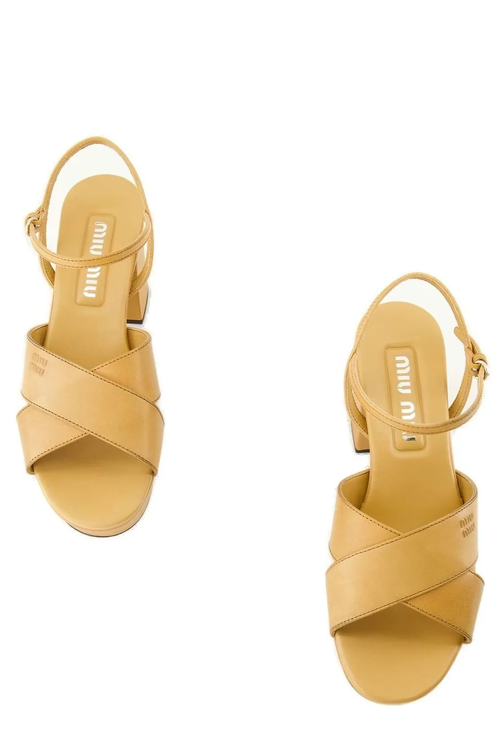Miu Miu Platform Strappy Heeled Sandals