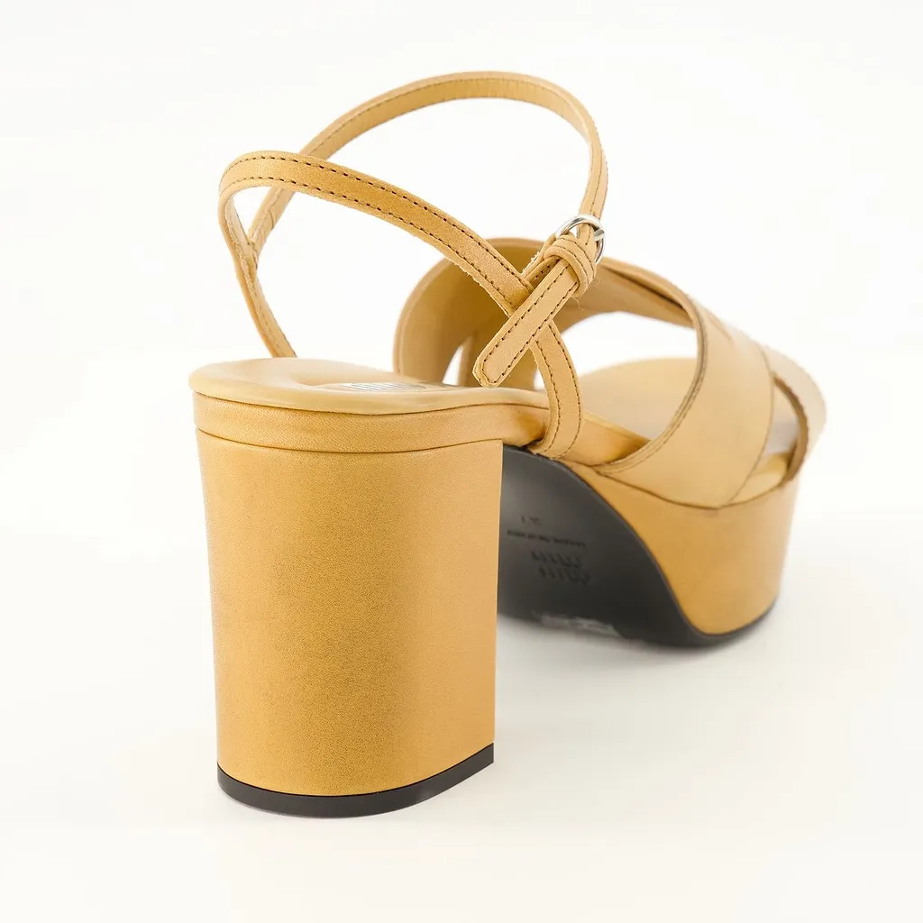 Miu Miu Platform Strappy Heeled Sandals