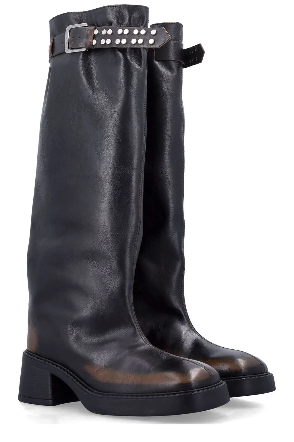 Kristel Studded Strap Boots