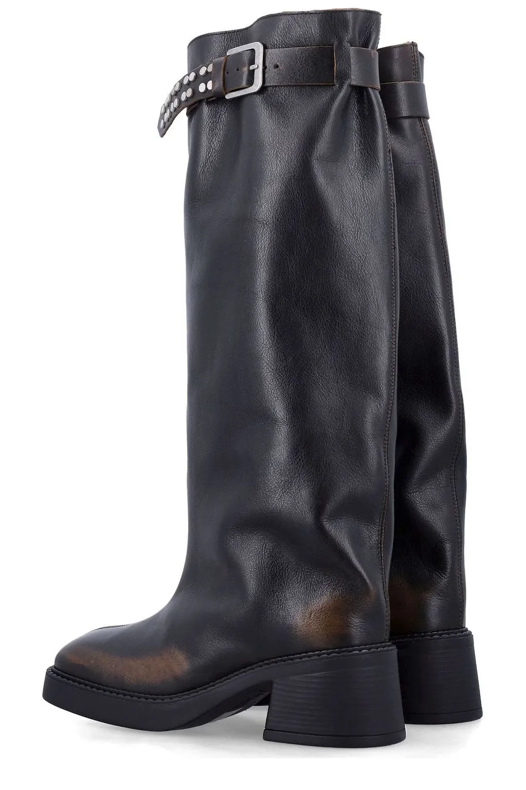 Kristel Studded Strap Boots
