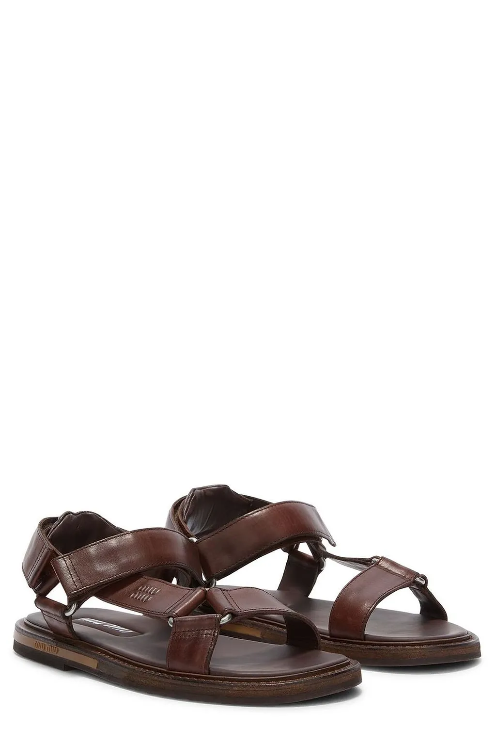 Miu Miu Logo-Embossed Sandals
