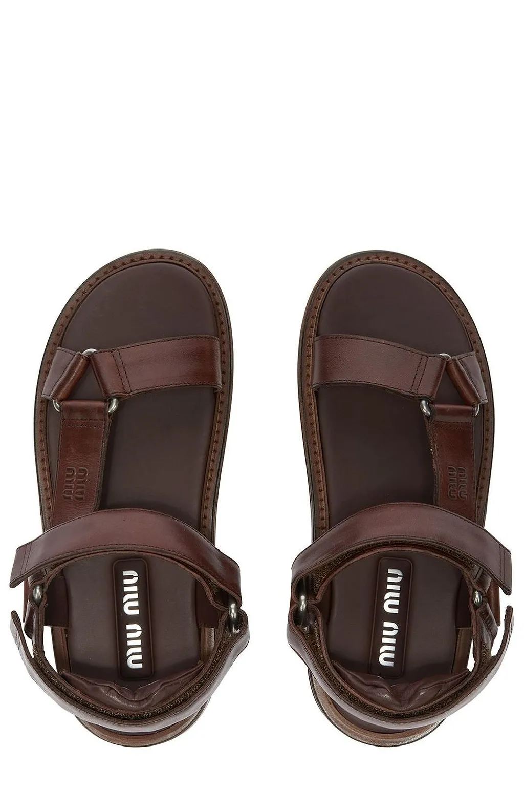 Miu Miu Logo-Embossed Sandals