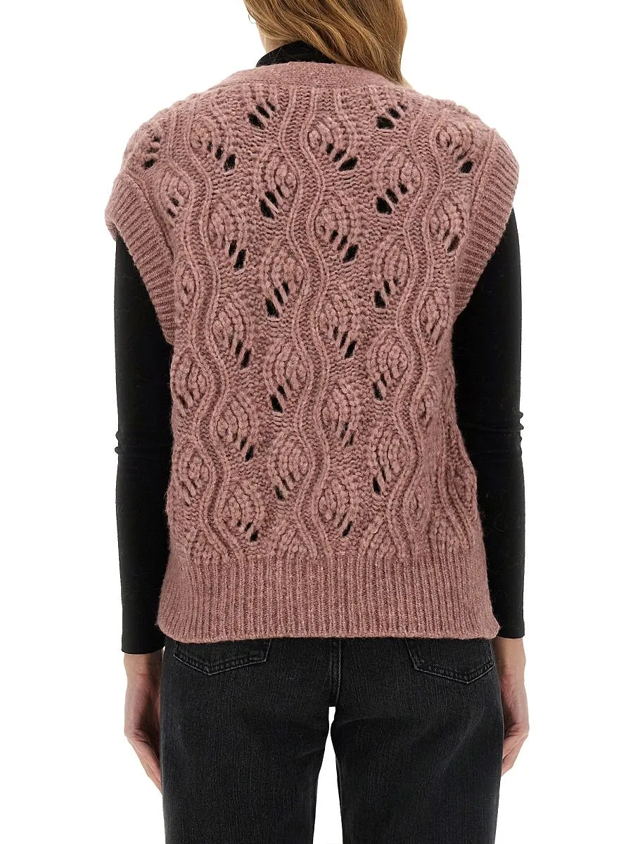 Mila SchÖN Crochet Knitted Vest