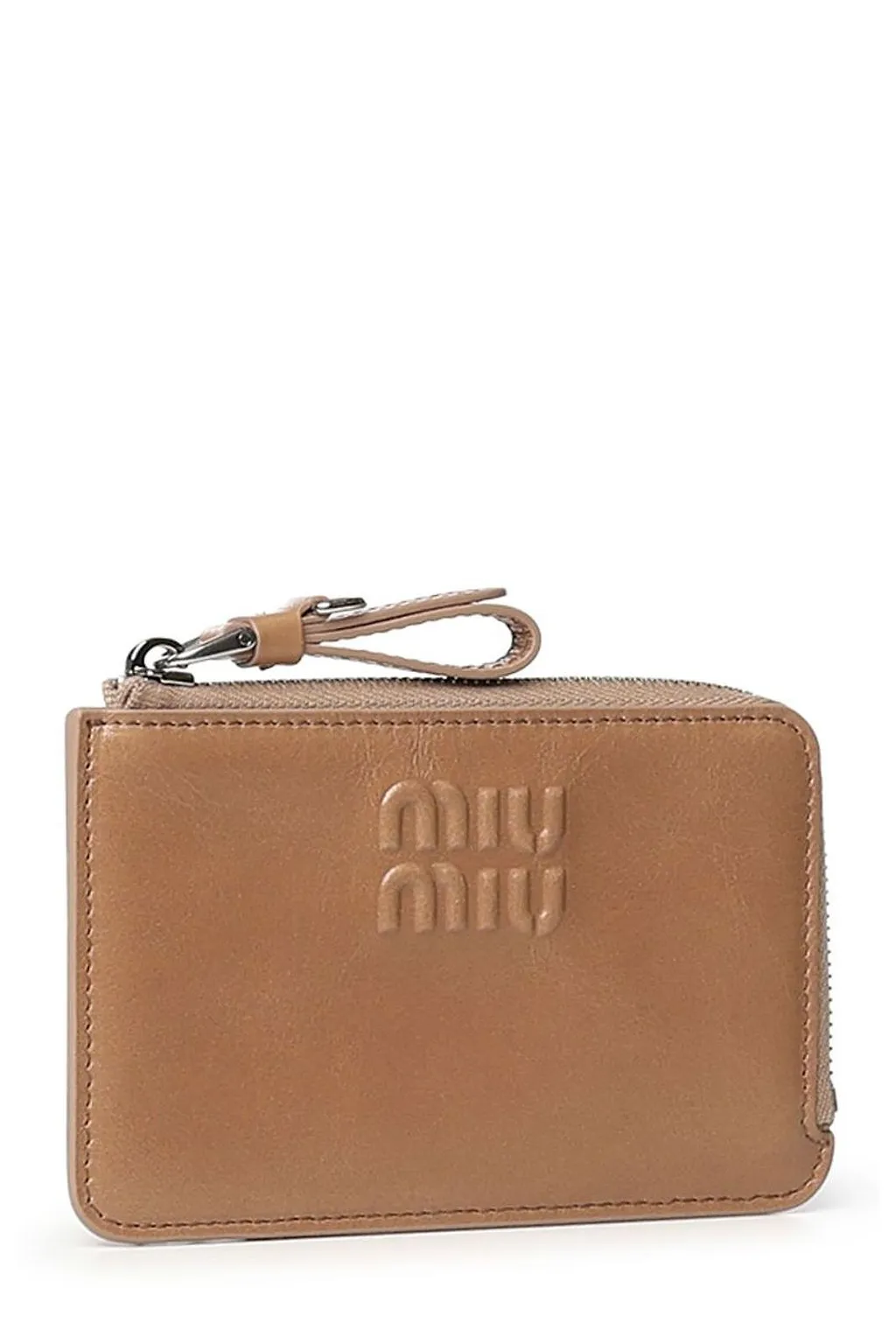 Miu Miu Logo-Embossed Zipped Wallet