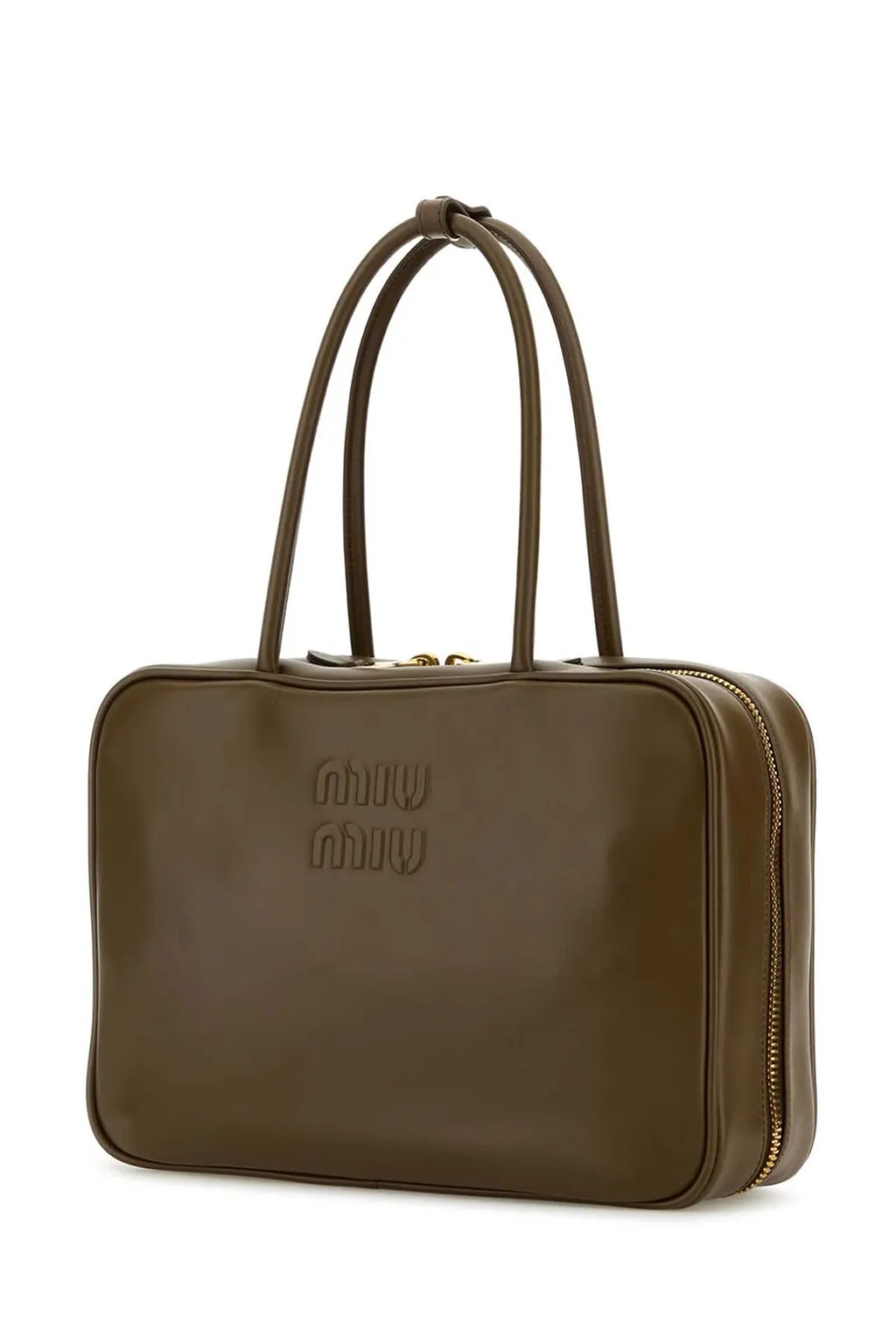 Miu Miu Logo-Embossed Zipped Handbag