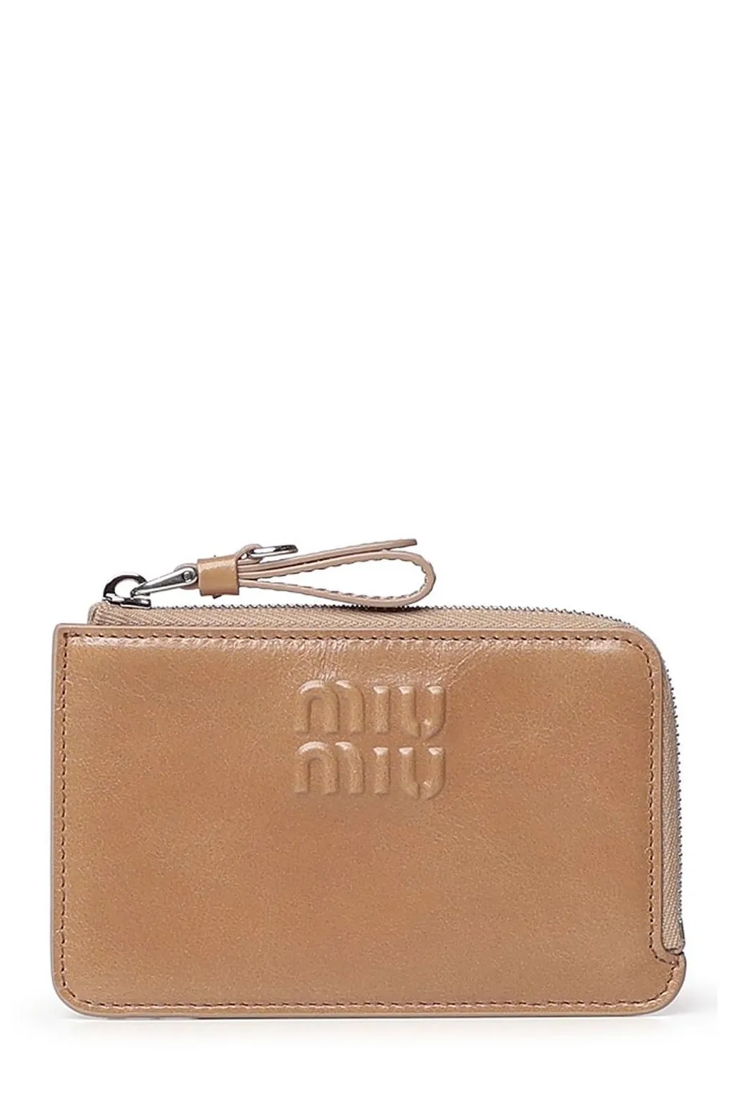Miu Miu Logo-Embossed Zipped Wallet