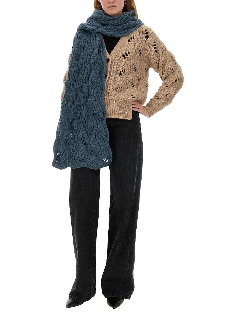 Mila SchÖN Wave Pattern Knit Cardigan