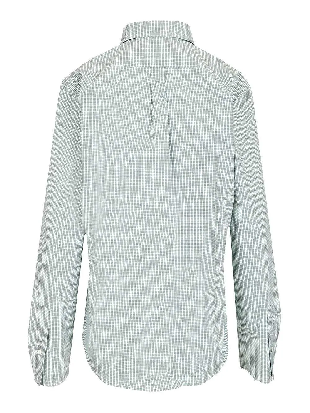 Miu Miu Logo-Embroidered Button-Up Checked Shirt