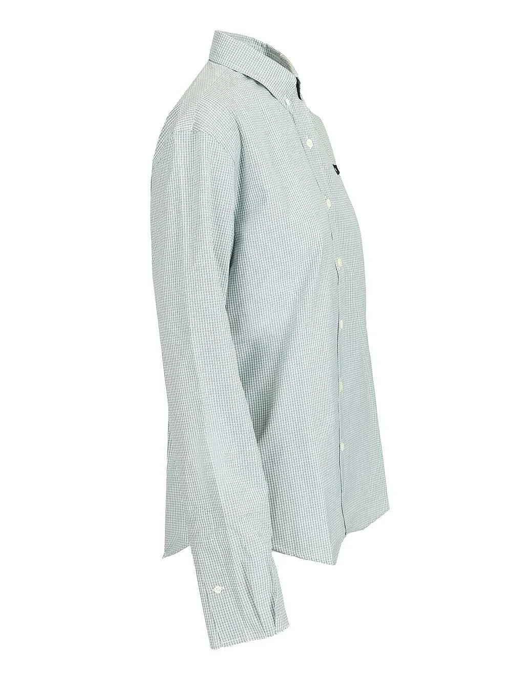 Miu Miu Logo-Embroidered Button-Up Checked Shirt