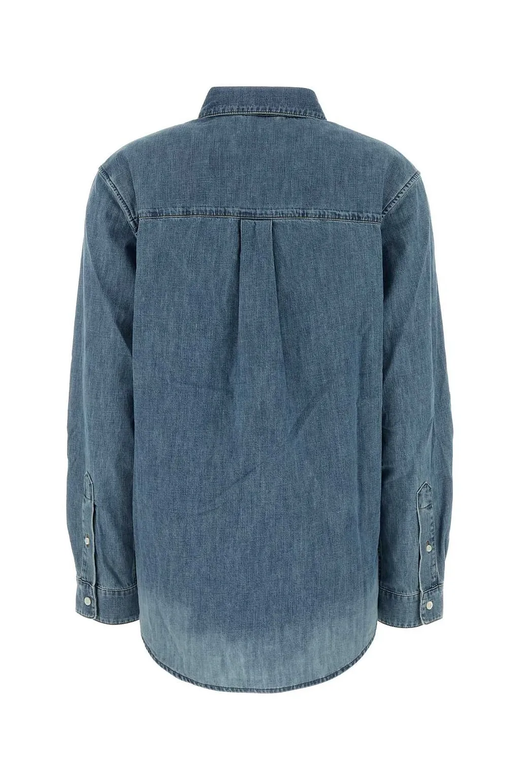 Miu Miu Logo-Embroidered Denim Shirt