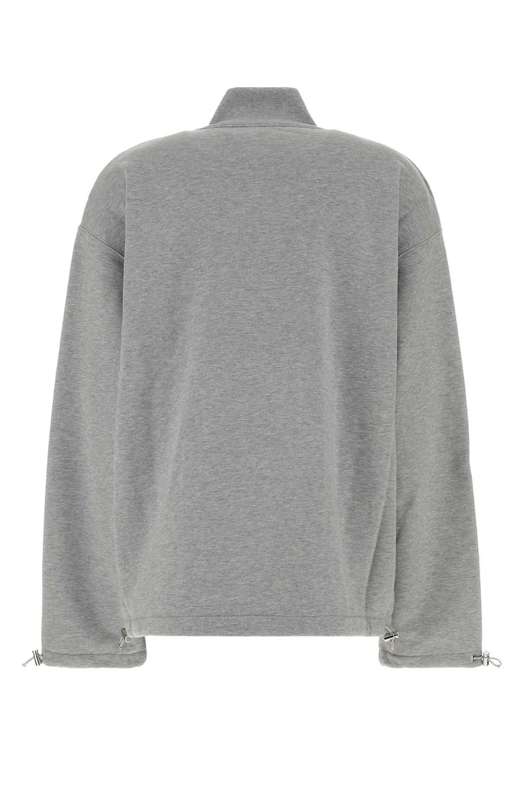 Miu Miu Logo-Embroidered Fleece Sweatshirt