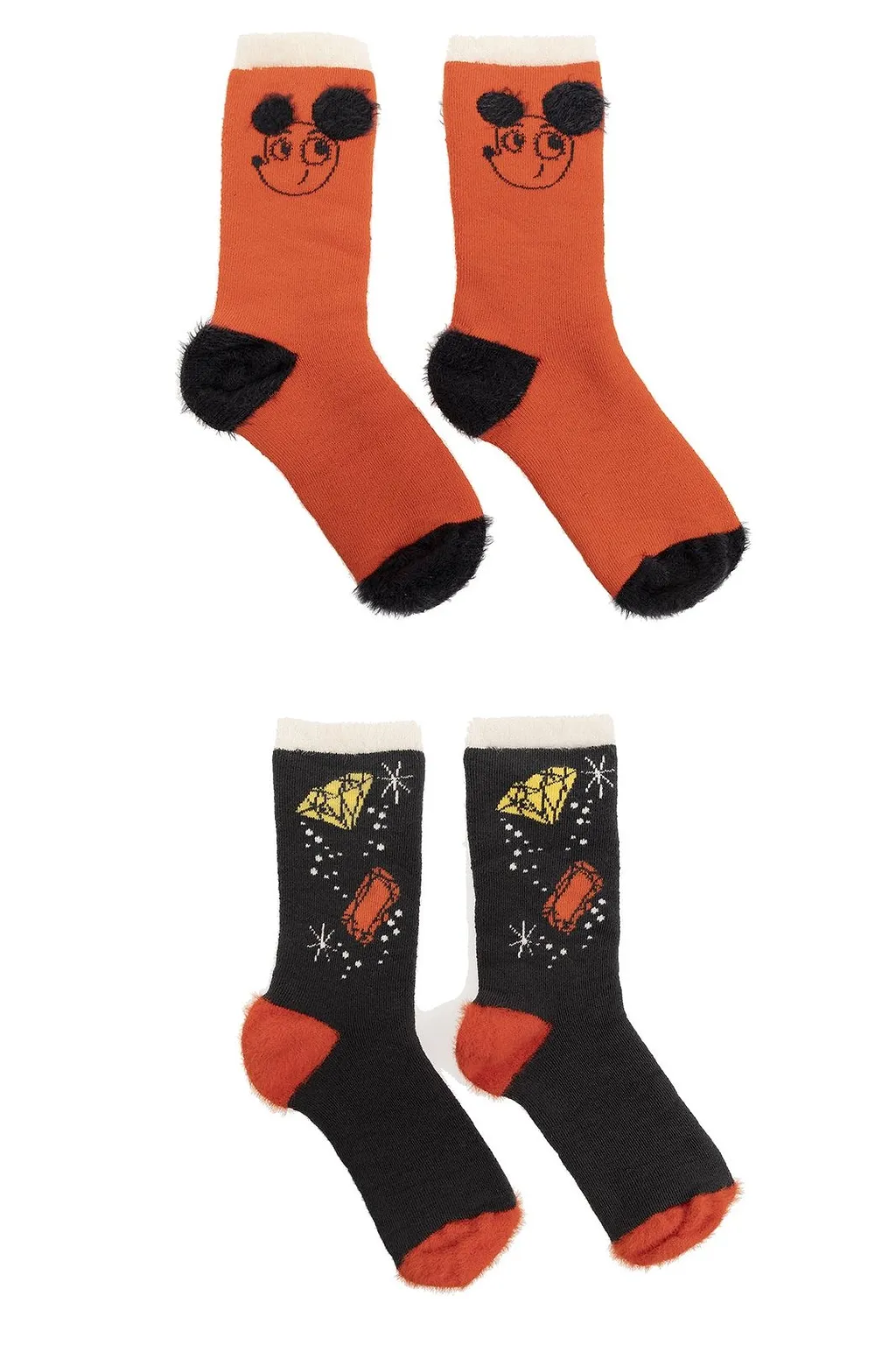 Mini Rodini 2 Pack Graphic Patterned Socks