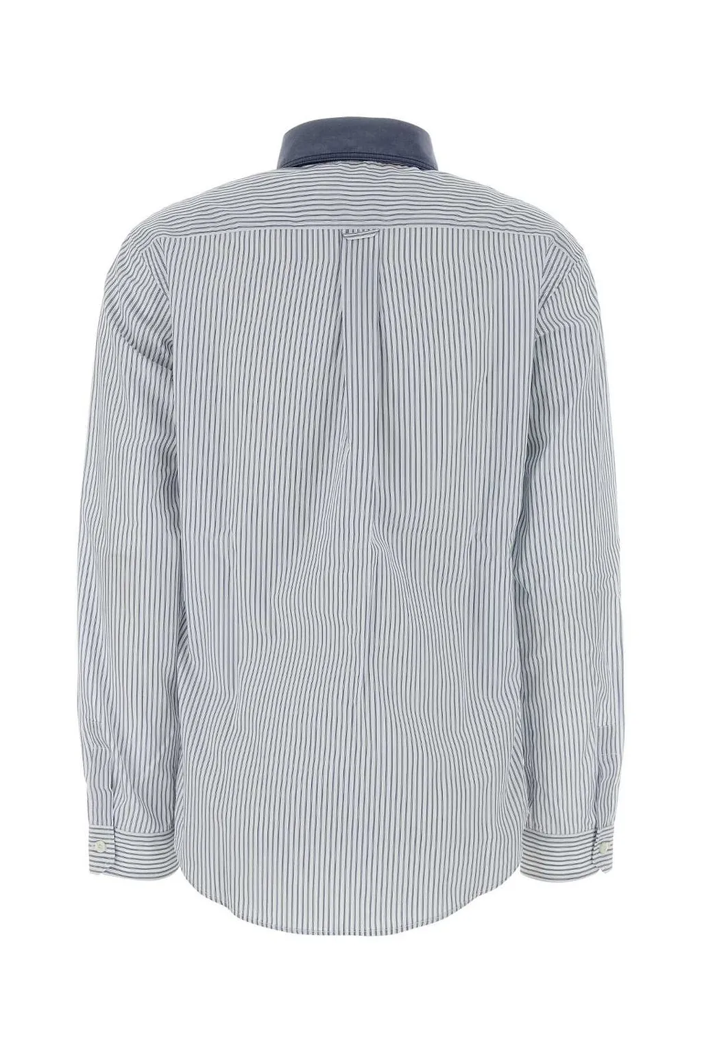 Miu Miu Logo-Embroidered Striped Shirt