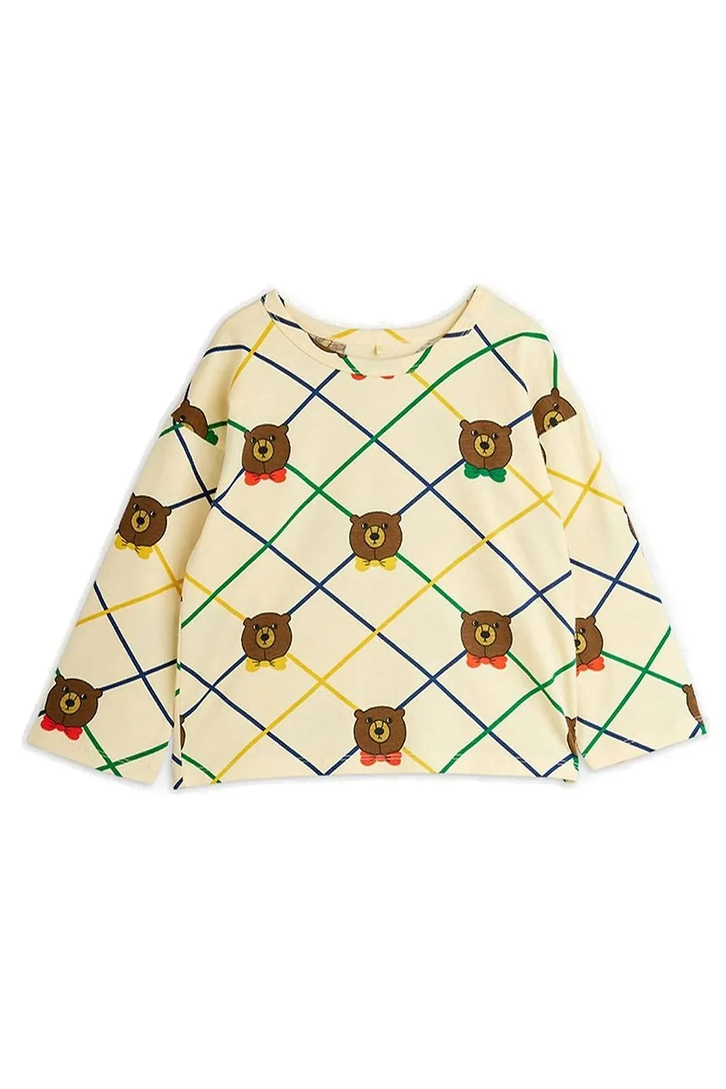 Mini Rodini Bear Check Long Sleeved T-Shirt