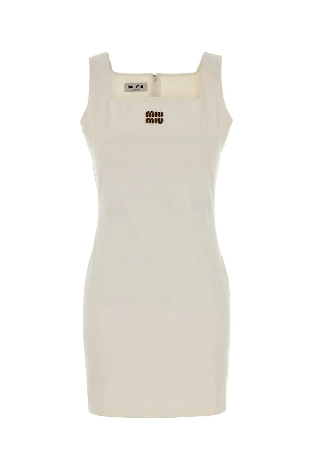 Miu Miu Logo Jersey Mini Dress