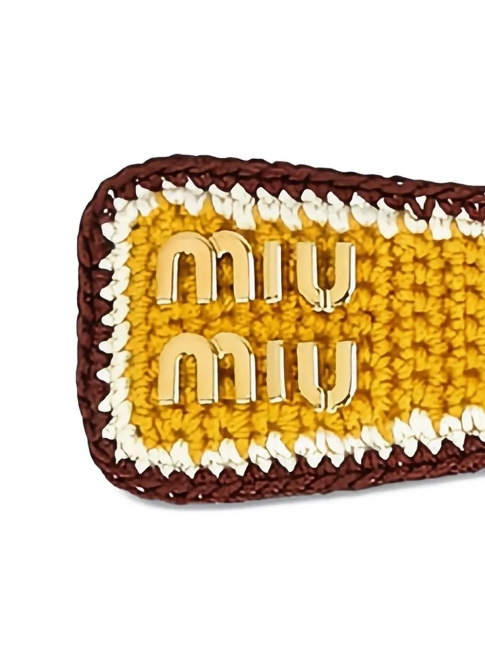 Miu Miu Logo-Lettering Crochet Hair Clip