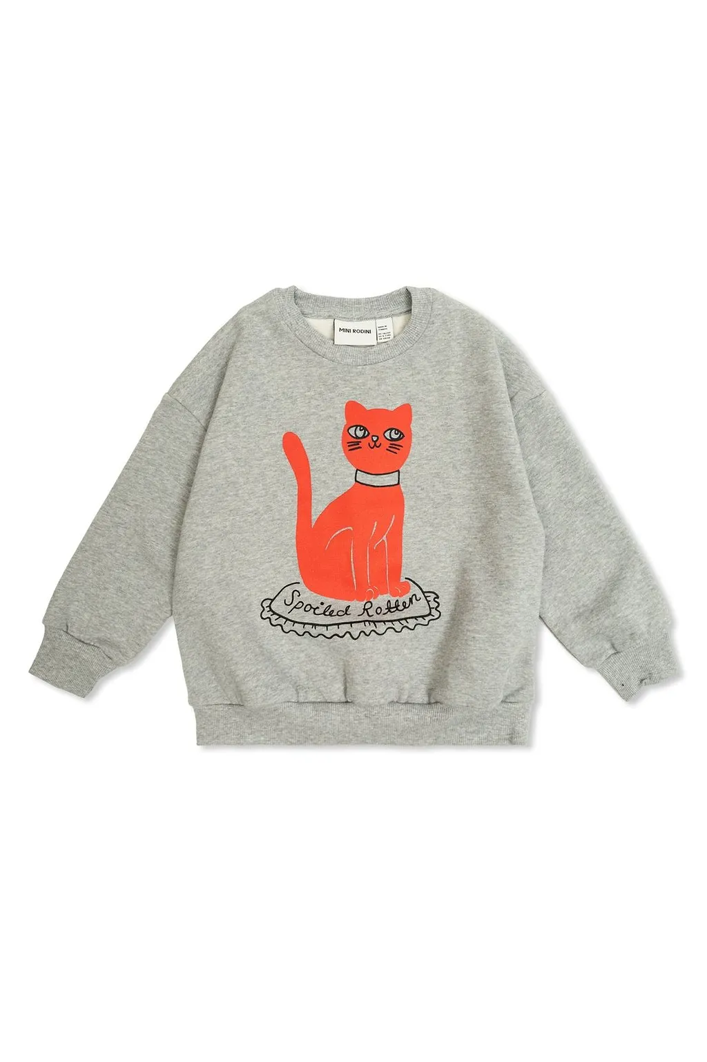 Mini Rodini Cat-Printed Crewneck Sweatshirt